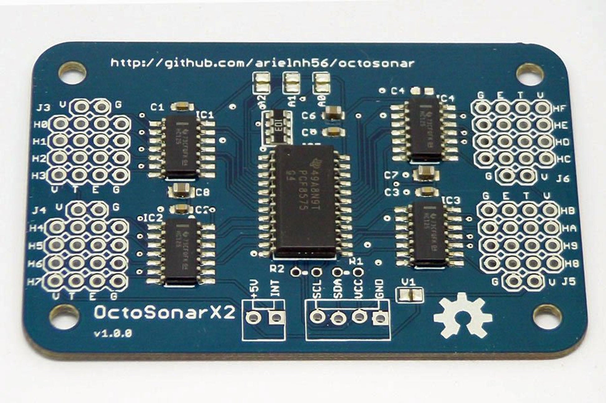 OctosonarX2 - connect 16 x HC-SR04 to Arduino