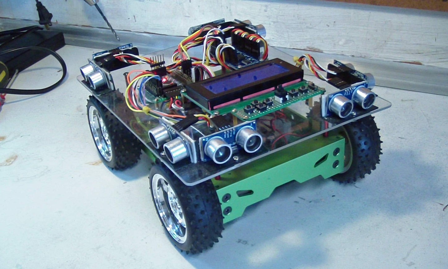 Octosonar - connect 8 x HC-SR04 to Arduino