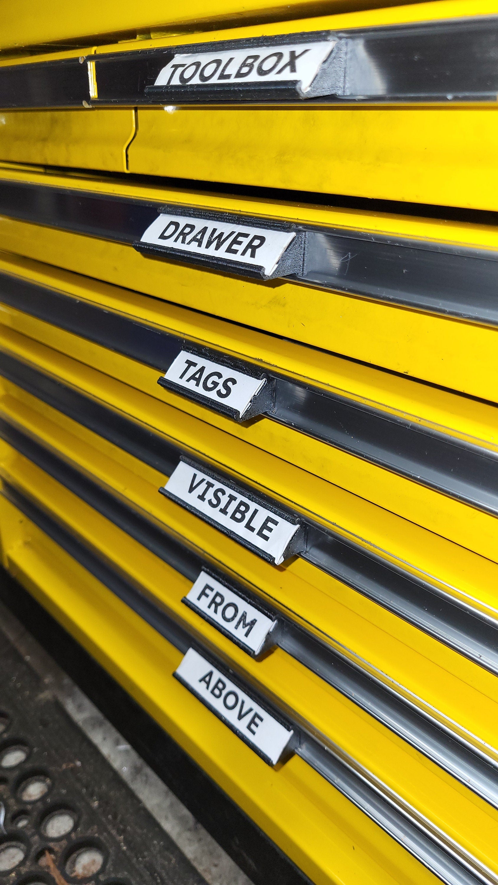 Toolbox Drawer Tag Extensions: US General Series 2 Cabinets