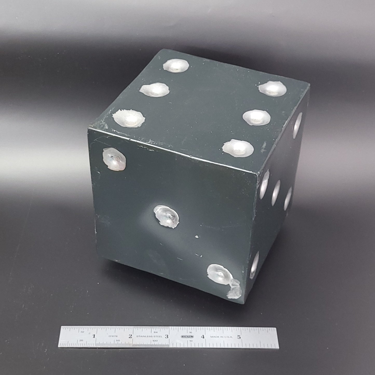Cube D6 in unfinished welded steel 6" 150mm