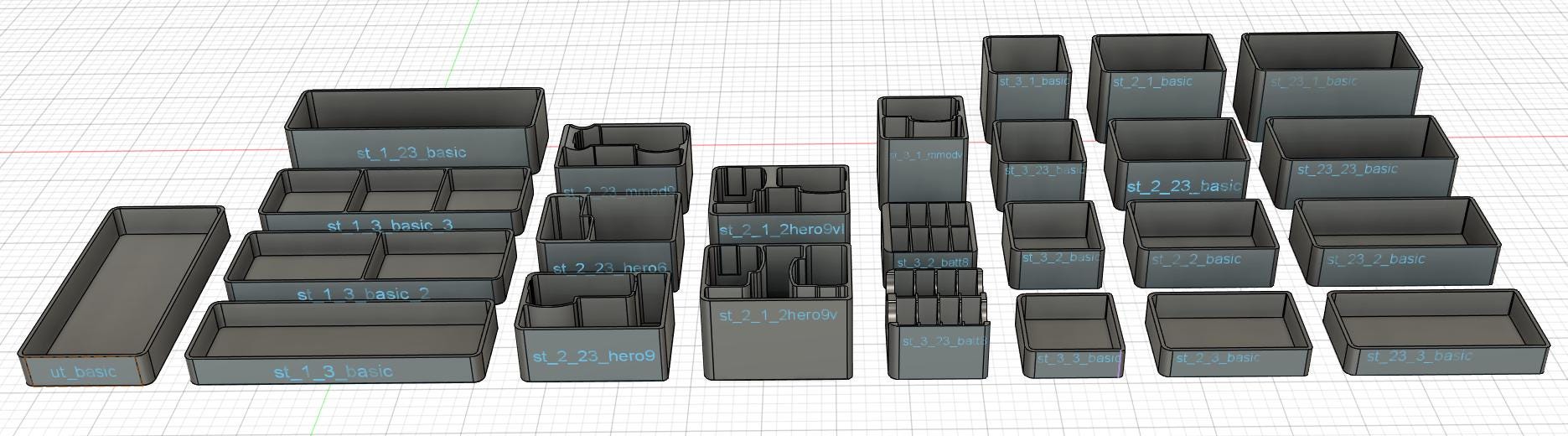 GoPro Creator Case Organizer System Parts: Modular Inserts