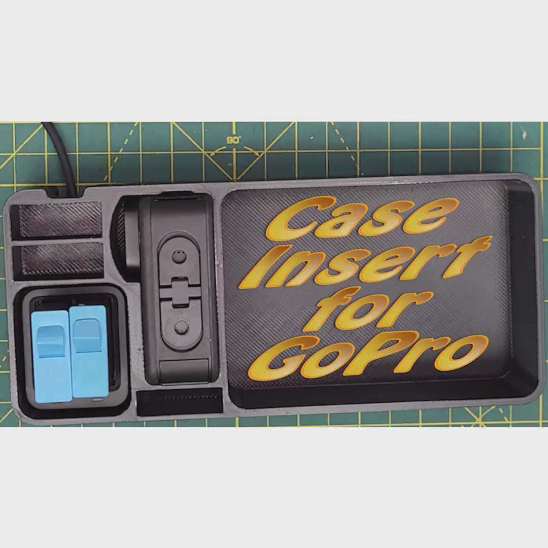 Case Insert for GoPro Hero Camera and Battery Charger - The Original